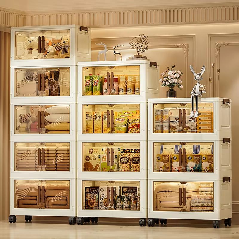 Foldable Clear Door Closet Storage Box Organizer 4