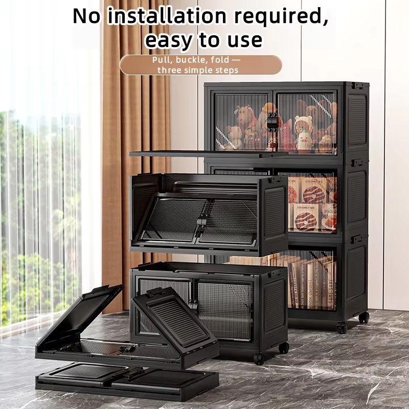 2240in Foldable Double Door Multi Layer Storage Box Organizer 3