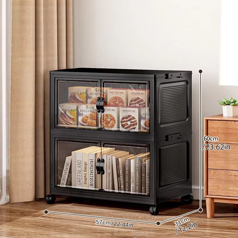 2240in Foldable Double Door Multi Layer Storage Box Organizer 7