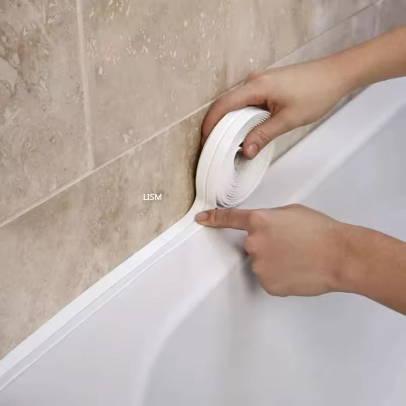 Waterproof PVC Bathroom  Kitchen Sealing Tape  SelfAdhesive Caulk Strip For Sinks  Showers 3