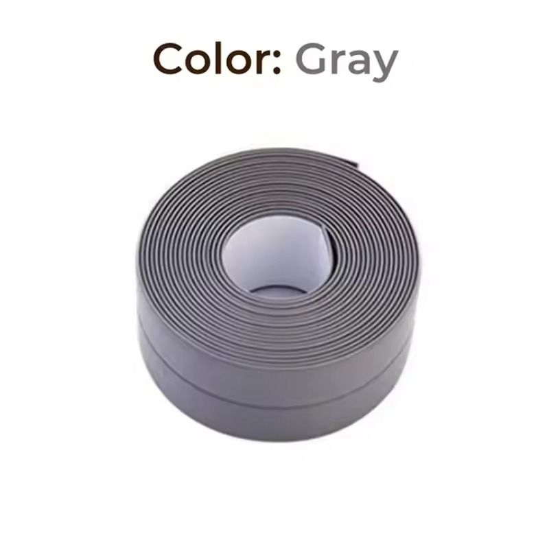 Waterproof PVC Bathroom  Kitchen Sealing Tape  SelfAdhesive Caulk Strip For Sinks  Showers 9