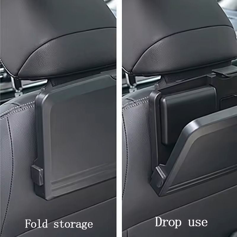Portable Folding Car Dining Table Back Seat Food Tray Cup Holder  Storage Shelf For Cars SUVs  Fami 2