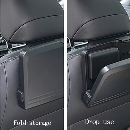Portable Folding Car Dining Table Back Seat Food Tray Cup Holder  Storage Shelf For Cars SUVs  Fami 2