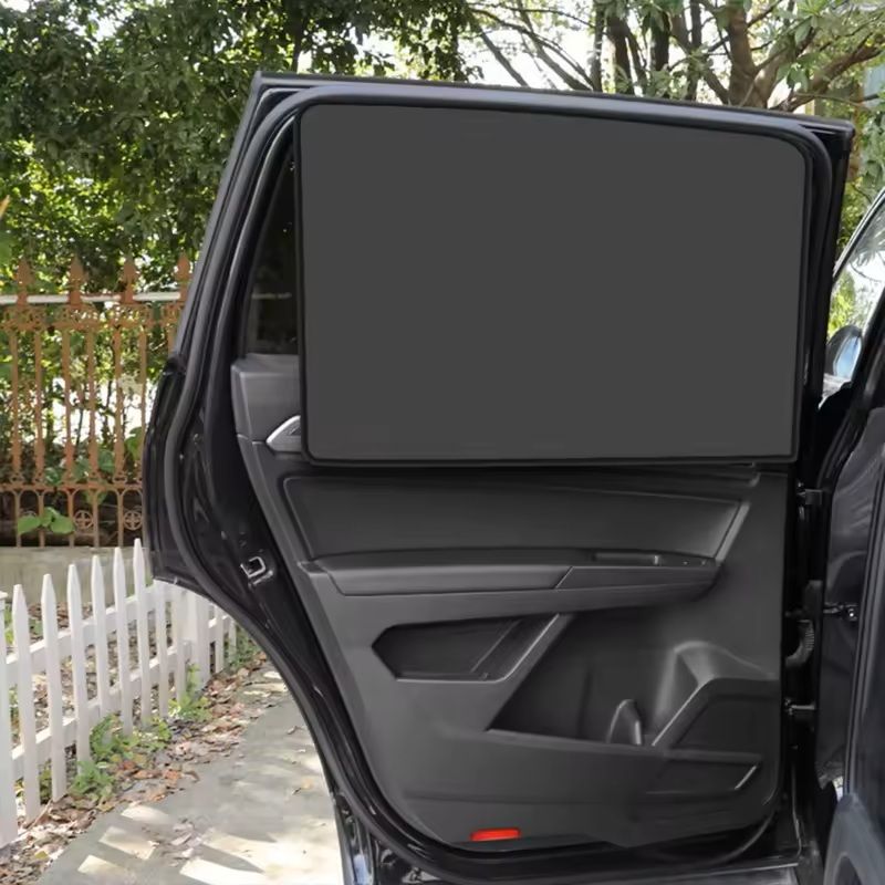 Magnetic Car Sunshade UVBlocking Window Curtain With DoubleSided Protection For Cars  SUVs 3