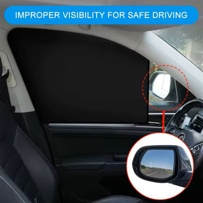 Magnetic Car Sunshade UVBlocking Window Curtain With DoubleSided Protection For Cars  SUVs 4