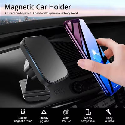 Magnetic Car Air Vent Phone Holder Strong Magnet Mount For IPhone Samsung  GPS Navigation 1
