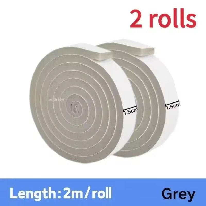 Foam Weather Stripping Tape  2M SelfAdhesive Door  Window Seal Windproof  SoundProof 14