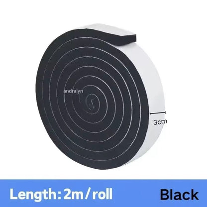 Foam Weather Stripping Tape  2M SelfAdhesive Door  Window Seal Windproof  SoundProof 9