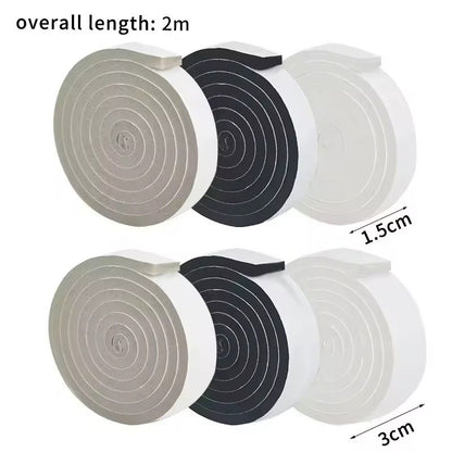 Foam Weather Stripping Tape  2M SelfAdhesive Door  Window Seal Windproof  SoundProof 1