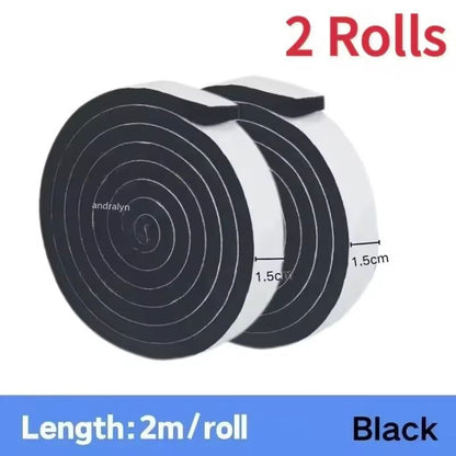 Foam Weather Stripping Tape  2M SelfAdhesive Door  Window Seal Windproof  SoundProof 12