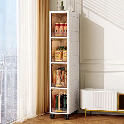 SlimFit 787in Narrow Rolling Storage Cabinet With Wheels 5