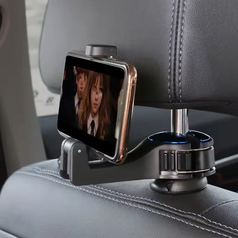 Multifunction Headrest Phone Holder  Hook Adjustable Rear Seat Car Mount For Phones GPS  Bags 4