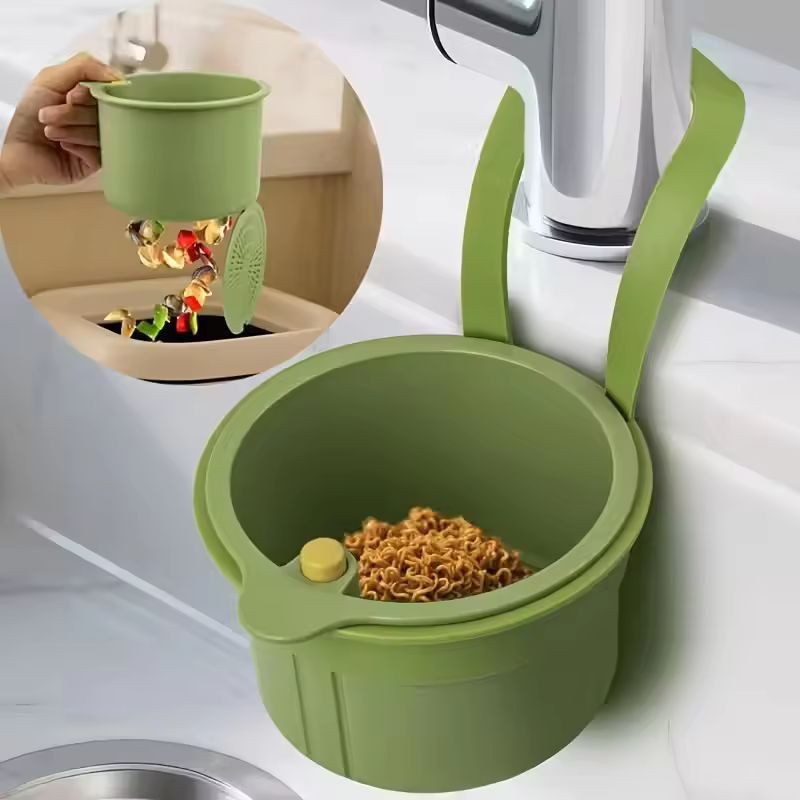 Smart Press-Type Sink Strainer & Draining Basket - Multi-Purpose Kitchen & Bathroom Organizer