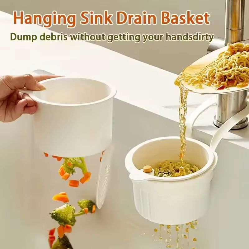 Smart PressType Sink Strainer  Draining Basket  MultiPurpose Kitchen  Bathroom Organizer 4
