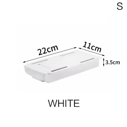 SelfAdhesive Hidden Desk Drawer  UnderTable Storage Box For Stationery  Accessories 5