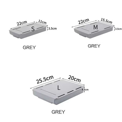 SelfAdhesive Hidden Desk Drawer  UnderTable Storage Box For Stationery  Accessories 12