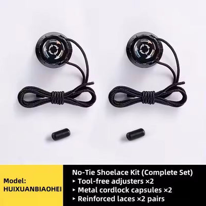 QuickFit NoTie Rotating Lace Set  6Piece Adjustable SlipOn Shoelace Kit For Sports  Outdoor Shoes 5