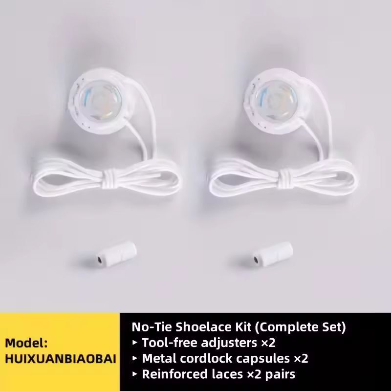 QuickFit NoTie Rotating Lace Set  6Piece Adjustable SlipOn Shoelace Kit For Sports  Outdoor Shoes 6