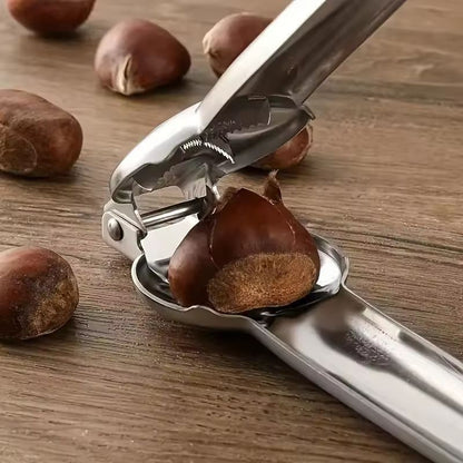 Premium Stainless Steel Chestnut  Nut Cracker  Easy Nut Sheller  Walnut Cracker Tool 1