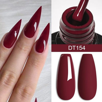 7ml Red Gel Nail Polish  Crystal Shine SemiPermanent UVLED SoakOff 12