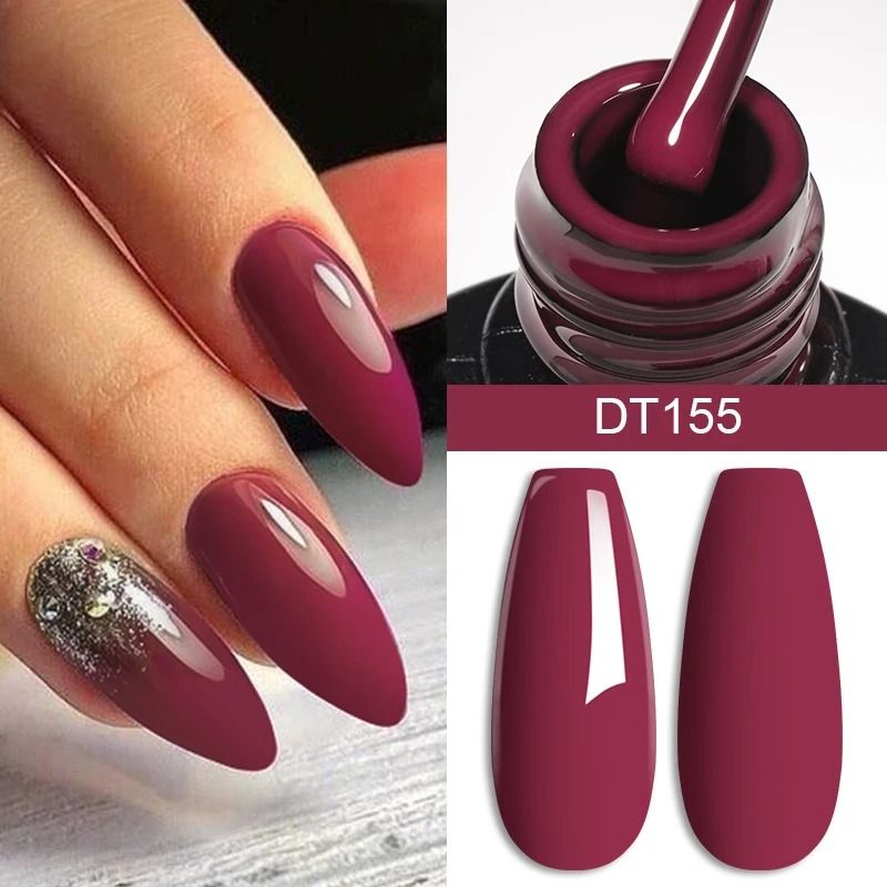 7ml Red Gel Nail Polish  Crystal Shine SemiPermanent UVLED SoakOff 13