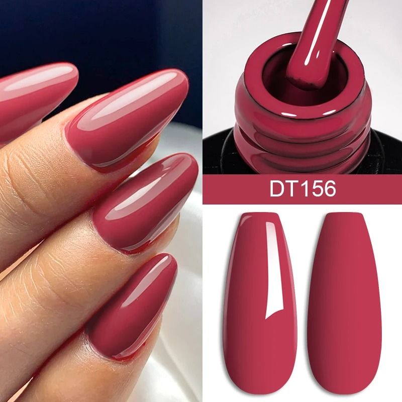 7ml Red Gel Nail Polish  Crystal Shine SemiPermanent UVLED SoakOff 14