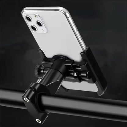 Aluminum Handlebar Phone Holder Motorcycle  Bicycle GPS Mount Bracket With Adjustable Clip For Smar 3