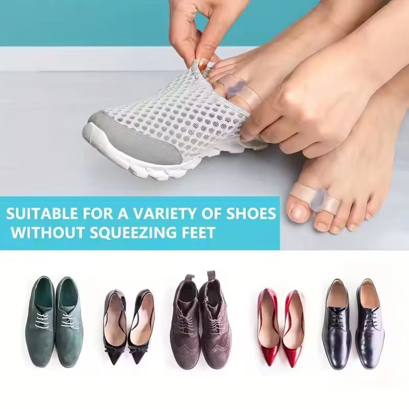 Premium Silicone Toe Spacers  6Pack Soft Durable  Reusable Toe Separators For Foot Comfort 3