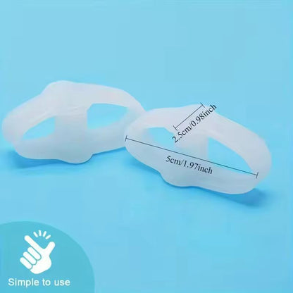 Premium Silicone Toe Spacers  6Pack Soft Durable  Reusable Toe Separators For Foot Comfort 5