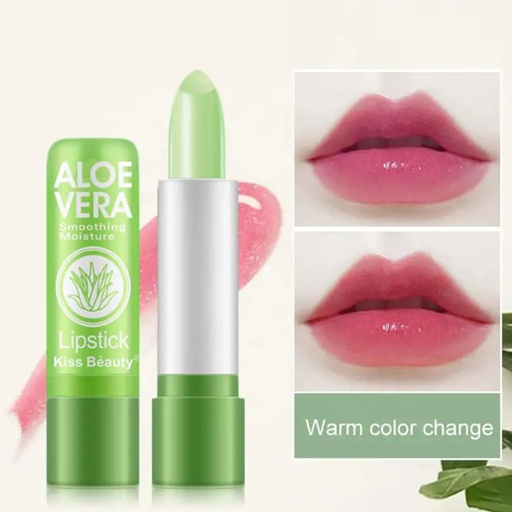Color Changing Lipstick Aloe Moisturizing Long Lasting Lip Care