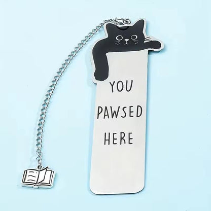 Black Cat Please Stay Bookmark