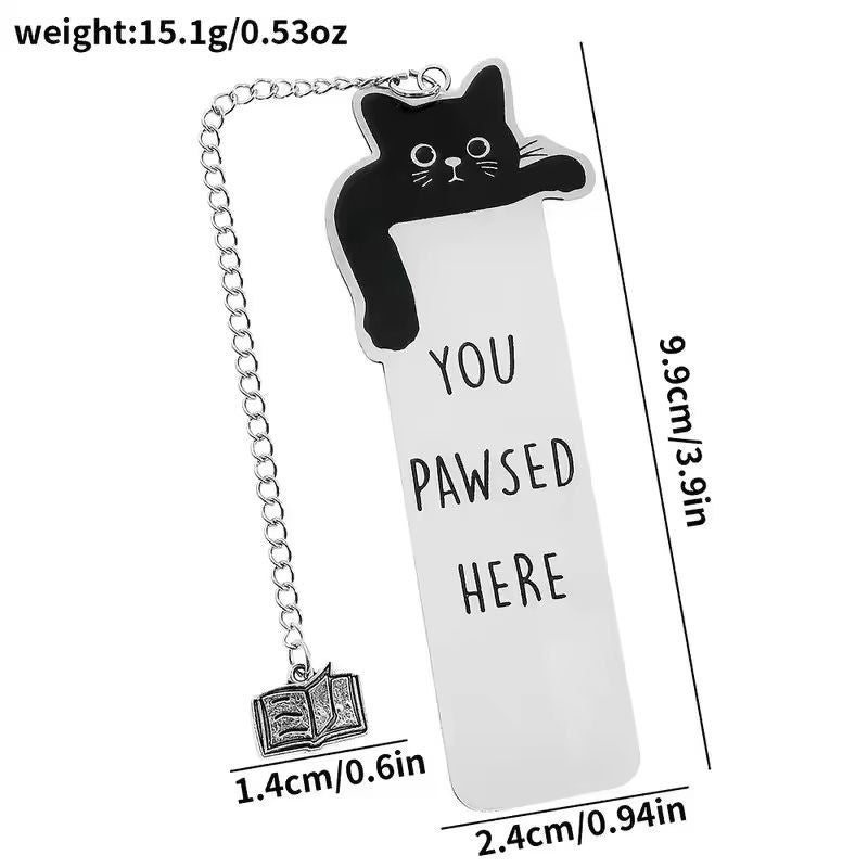 Black Cat Please Stay Bookmark 2
