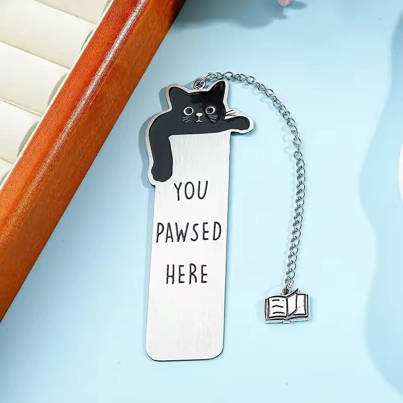 Black Cat Please Stay Bookmark 3