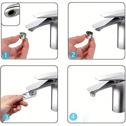 Universal 6in1 Faucet Aerator Key Wrench  HeavyDuty Zinc Tool For Kitchen  Bathroom Faucet Maintena 2