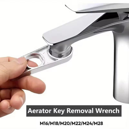 Universal 6in1 Faucet Aerator Key Wrench  HeavyDuty Zinc Tool For Kitchen  Bathroom Faucet Maintena 3