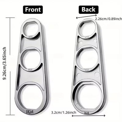 Universal 6in1 Faucet Aerator Key Wrench  HeavyDuty Zinc Tool For Kitchen  Bathroom Faucet Maintena 5