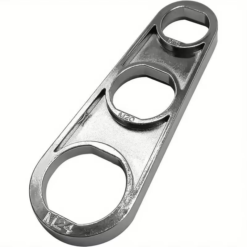Universal 6in1 Faucet Aerator Key Wrench  HeavyDuty Zinc Tool For Kitchen  Bathroom Faucet Maintena 6