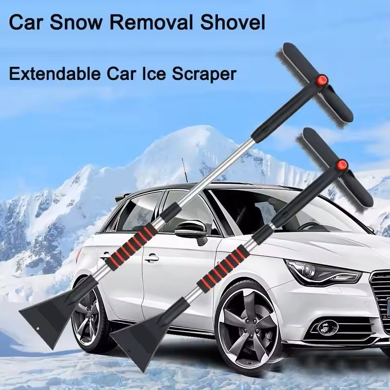 Extendable Ice Scraper  Snow Shovel Brush Winter Car Cleaner For Snow Ice  Frost Removal Car Windsh 2