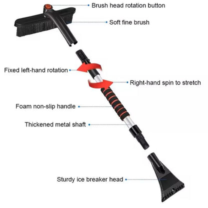 Extendable Ice Scraper  Snow Shovel Brush Winter Car Cleaner For Snow Ice  Frost Removal Car Windsh 3