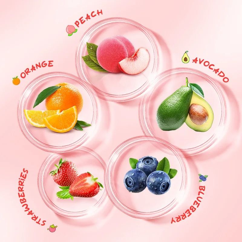 Fruit Ice Cream Hand Cream Set 5pcs Moisturizing Nourishing Hydrating Hand Care 3