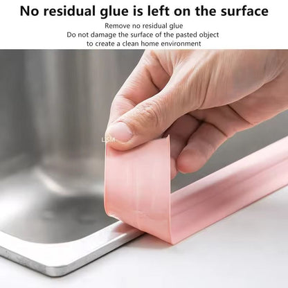 PVC SelfAdhesive Waterproof Sealing Tape  Caulk Strip For Bathroom  Kitchen Edges 2