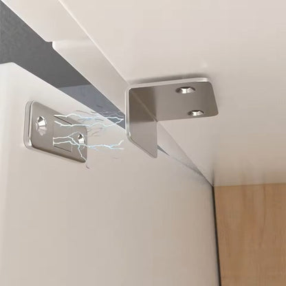 Magnetic Door Catch Latch 1 Pair Invisible DrillFree Adhesive Mount For Cabinets Sliding Doors  Fur 1