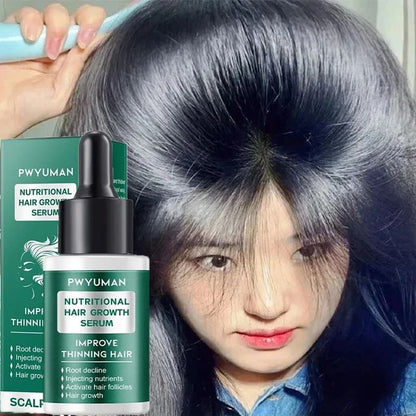 Ginger Hair Growth Serum 7 Day Fast Regrowth Anti Hair Loss Scalp Repair and Root Nourishing Care