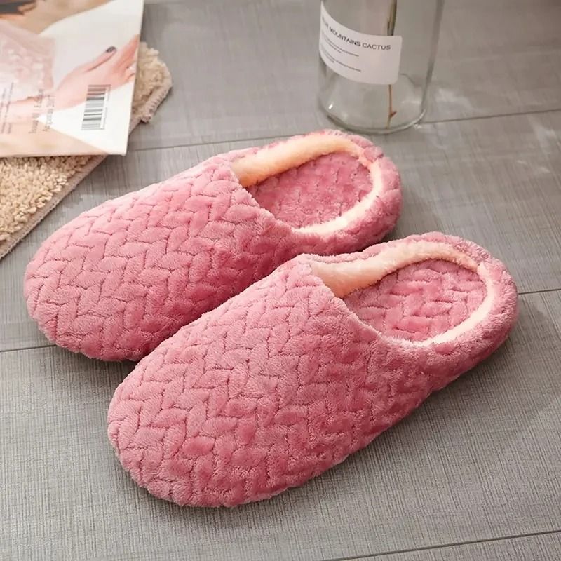 Unisex Fluffy Home Slippers  Soft Warm Lightweight Indoor Slides For Cozy Comfort 2