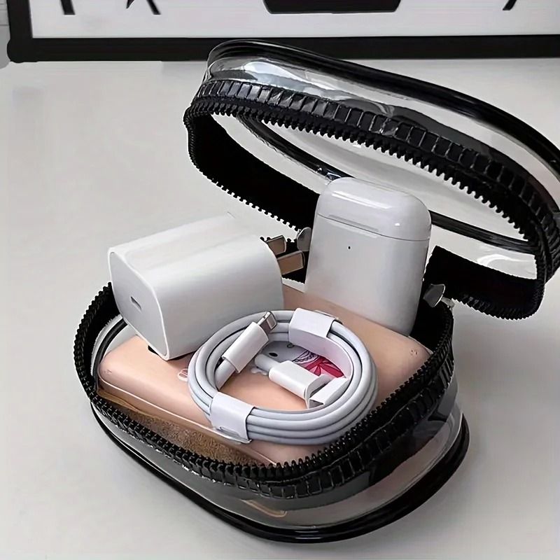 Portable Mini Clear Zipper Storage Bag 2