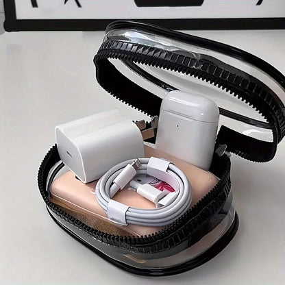 Portable Mini Clear Zipper Storage Bag 2