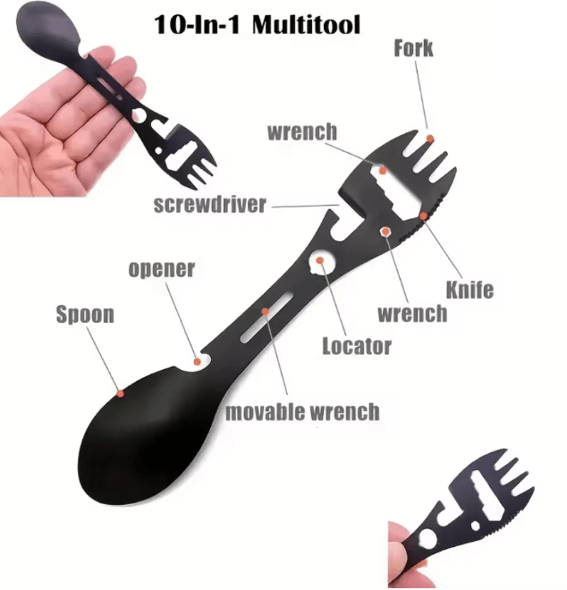 Outdoor Camping Fork Spoon Multi Tool 3