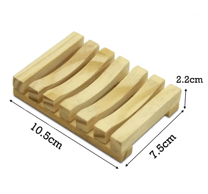 Natural Bamboo Soap Holder Tray 5