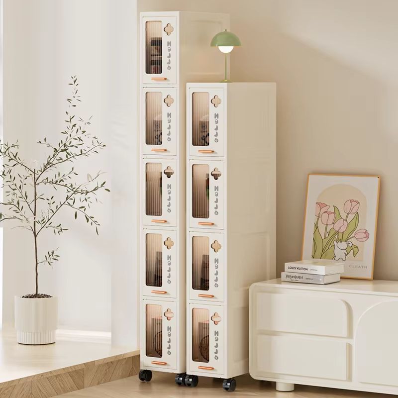 Slim Mobile Storage Cabinet Narrow Drawer Organizer Rolling Cart For Kitchen Bathroom And Living Ro 1
