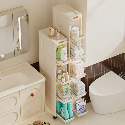 Slim Mobile Storage Cabinet Narrow Drawer Organizer Rolling Cart For Kitchen Bathroom And Living Ro 3
